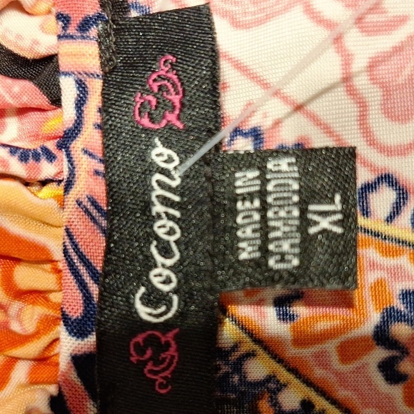 l womens Cocomo casual cap sleeve stretch regular size top XL - Picture 3 of 4